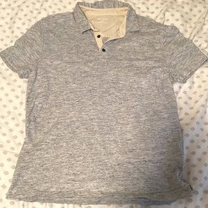 Mens express collared tshirt light blue large